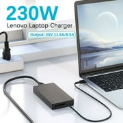Lenovo Legion Charger 20V 11.5A 230W Laptop Charger for Lenovo Legion 5 Charger, Lenovo Legion 7 5P C7 S7 Y540 Y545 Y740 Y730 Thinkpad P1 P73 P53 Laptop Power Adapter Supply, Black