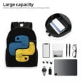 thumbnail image 4 of Sac à Dos Programmeur Python pour Hommes Femmes École Collège Délavé Sac de Développeur de Logiciel Imprimé, 4 of 5