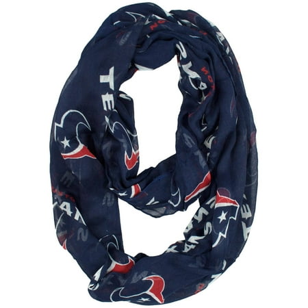 Football Scarf - Little Earth - NFL Sheer Infinity Scarf, Houston Texans