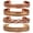 Intricate 1, variant on by Touchstone copper magnetic bracelet tibetan style. hand forged with solid and high gauge pure copper. set of 4 different designs in twisted wires braided style.