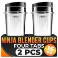 thumbnail image 1 of Vaso batidor KETAR de 16 onzas de repuesto para batidoras Ninja x2, 1 of 9