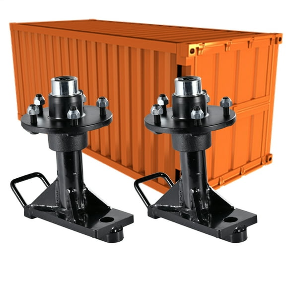 2-Pack Shipping Container Wheels Kit, Bolt on Wheels 8800Lb Shipping Container Hub, Heavy-Duty Container Moving Tools, Fits Up to 40Ft Shipping Container