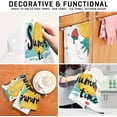 thumbnail image 4 of Pineapple Strawberry Tea Towels 4 Pack Summer Time Kitchen Dish Cloth with Hanging Loop, 18"x28" Lint-Free Absorbent Towel for Kitchen Drying Wiping and Cleaning, 4 of 7
