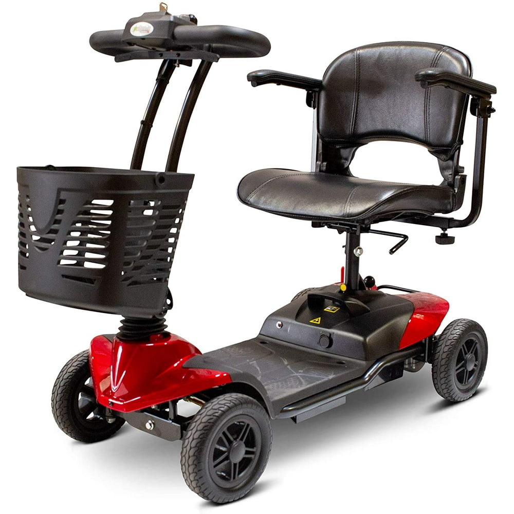 Mobility Scooter - Electric Powered Mobile Wheelchair Device (red 