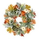 thumbnail image 4 of Corona de otoño, corona de , 17.72 pulgadas, adorno para colgar en la pared, corona de puerta delantera, corona de otoño para celebración en Sunnimix coronas de puerta, 4 of 8