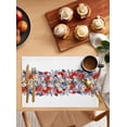 thumbnail image 2 of 4th Of July Placemats Set of 6,Washable Woven Burlap Cloth Fabric Placemat for Square/Rectangle/Round/Oval Dining Table,Easy Clean Place Mats for Toddlers,Kids White Red Blue Stripes Stars Flag Flower, 2 of 6