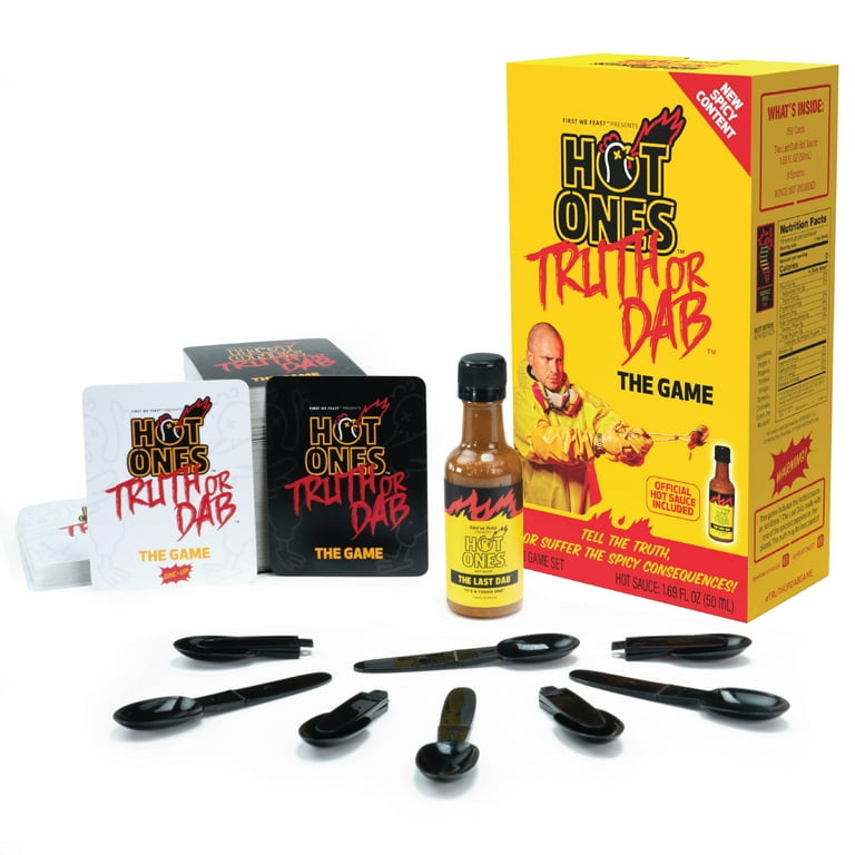 Wilder Toys Hot Ones Truth or Dab Game, 250 Question Cards, Last