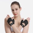 thumbnail image 4 of Soidarity 2 uds guantes de Fitness mancuernas ajustables guante de medio dedo al aire libre absorbente sudor mitones antideslizantes para Type2 NO2, 4 of 6