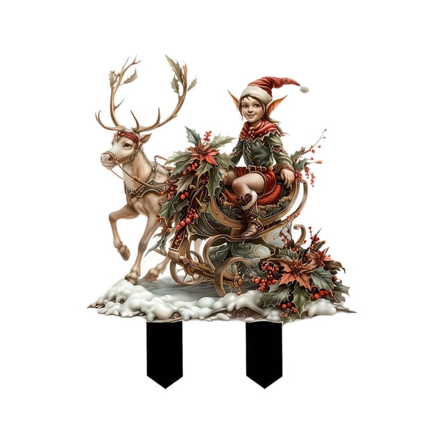 Christmas Garden Decorative Ground Stake to Your Festive Outdoor Holiday Design