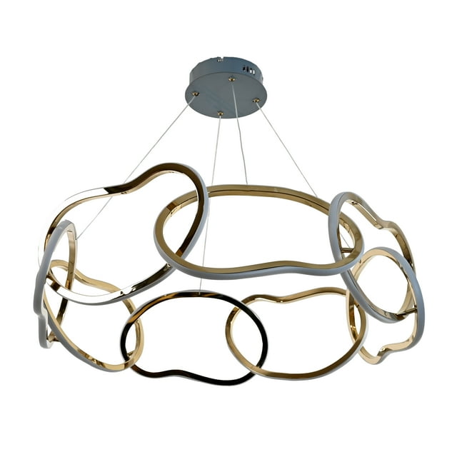 Candil Led Aros Redondo Dorado