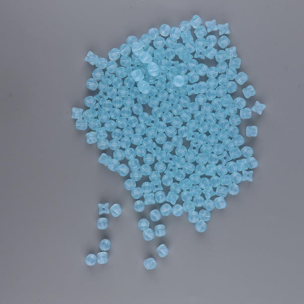 Suministros de sueltas con diseño de gelatina cuadrada de 100g para adornos de costura, manualidades de bricolaje Azul claro Baoblaze Abalorios sueltos de acrílico