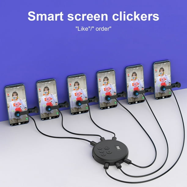 Téléphone Écran Auto Clicker Simulation Finger Clicke Mute Physical Linker  Touch Screen Click Tool Artifact