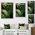 thumbnail image 4 of Designart "Thick Jungle Of Palm Trees In Jade Hues V" Palms & Palm Trees Floater Framed Canvas Prints, 4 of 5