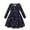 Purplish Blue, variant on Kids Toddler Girls Spring Fall Pullover Dresses Forkids 6M-6Y Little Girls Long Sleeve Print Dress Fashion Dress Newborn Toddler Sports Casual Cute Dress