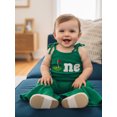 thumbnail image 6 of BemeyourBBs Infant Baby Girls First Birthday Golf Outfit One Years Old Romper Spring Summer Clothes Tie-up Spaghetti Straps Embroidery Letters Jumpsuit, 6 of 9