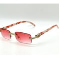 thumbnail image 6 of RedLens Sunglasses Woody Arms Hip Hop Model Rimless UV 400, 6 of 6
