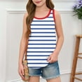 thumbnail image 5 of Lmnyox Girls Striped Tank Tops Casual Cute Sleeveless Square Neck Summer Tops 5-14 Years Girls Basic Shirt, 5 of 6