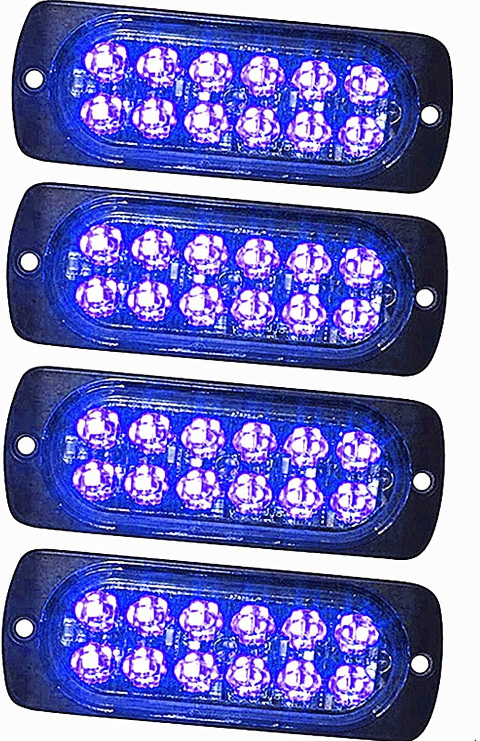 LINLIN 4 Pack 12LED Emergenty Warning Lights,LED Safety Emergency