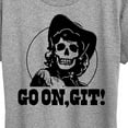 thumbnail image 3 of Instant Message - Go On Git Skull Cowgirl - Women's Short Sleeve Graphic T-Shirt, 3 of 6