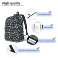 thumbnail image 4 of Bixox Rocket Space Printing Canvas Backpack Lightweight Casual Travel Backpack School Backpack Fits 15.6 Inch Notebook, 4 of 5