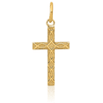 thumbnail image 3 of 14K Solid Yellow Gold Latin Mexican Holy Cross Necklace Religious Chain Pendant Jesus Christ Charm, 3 of 8