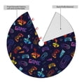 thumbnail image 2 of Lsque Games Print Christmas Tree Skirt, Tree Skirt with Ties or Velcro, Perfect for Holiday Decorations, Halloween, and New Year-48", 2 of 7