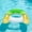 Pineapple, variant on Inflatable Pool Float Chair, Thickened PVC Lounge with Cup Holders & Handles, Inflatable Water Floating Lounge Chair(Pineapple))