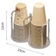 thumbnail image 3 of Dispensador de Vasos de Papel Portavasos Organizador de Vasos Dispensador de Vasos de Fiesta Soporte de Almacenamiento de Vasos, 23X13Cm B, 3 of 5
