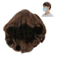 thumbnail image 4 of Male Short Wig, Men Hair Wig Prevent Fall Off Light Brown Carefully Trimmed  For Daily Use, 4 of 8