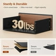 thumbnail image 3 of 63.2" Wide Dresse with 9 Drawers for Bedroom, Chest of Wooden Drawers,Vintage Dresser,Closet Storage Dressers Organizer for Bedroom, Living Room, Hallway (Black+Brown) (9 Drawers), 3 of 8