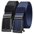 thumbnail image 1 of Cinturones para Hombre BLOSOOM Casual Paquete de 2 Azul con Negro, 1 of 5