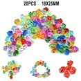 thumbnail image 2 of 20X Acrylic Plastic Gem Stone Ice Rocks Table Scatter Vase Fish Tank Decoration, 2 of 9