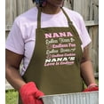 thumbnail image 3 of ThisWear Nana's Love is Endless Funny Apron for Kitchen Two Pocket Apron Military Green, 3 of 7