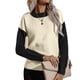 thumbnail image 3 of Suéter De Punto Para Mujer, Lavado A Máquina, Suéter De Punto Para Mujer, Colorblock, Cómodo, Casual, Manga Larga Para Uso Diario ANGGREK Otros, 3 of 6