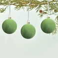 thumbnail image 4 of Nilvkv 6Pcs Velvet Christmas Balls Flocked Christmas Tree Ornaments Decorative Hanging Ornaments Christmas Tree Decoration 2.4 Inch, Christmas Tree, 4 of 6