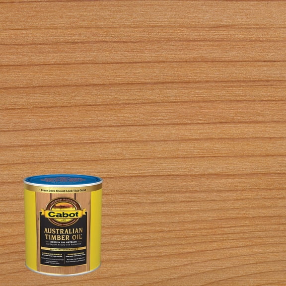 Cabot Creamery Cabot 140.0019400.005 Australian Timber Oil Water Reducible Stain, Natural — Residential Use, Standard Application