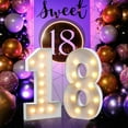 4FT DIY Marquee Light Up Numbers for 16th 60th Birthday Decor Mosaic