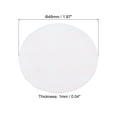 thumbnail image 2 of Unique Bargains Doublure de Couvercle en Mousse 48mm/1.87 Pouces, 100 Pcs Résistant à la Pression Sensible Blanc Rouge, 2 of 7