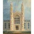 thumbnail image 3 of Alexander Jackson Davis 15x17 Black Modern Framed Museum Art Print Titled - Library and Chapel, University of Michigan, Ann Arbor (Front Elevation) (1838-39), 3 of 5