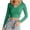 Green, variant on Annhoo Cropped Tops for Women Fall Long Sleeve Scoop Neck V Notch Shirts Comfy Knit Ribbed Slim T-Shirts