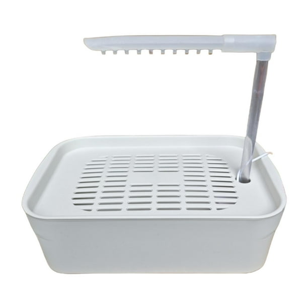 Baño automático para pájaros, bañera para loros, accesorios para jaulas de pájaros, baño eléctrico para pájaros Blanco