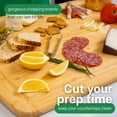 thumbnail image 7 of Greener Chef Oversized Bamboo Cutting Board with Deep Juice Grooves, Single Tone, 2XL, 24”, 7 of 7