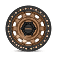 thumbnail image 3 of Kmc Km236 Tank Beadlock 17X9 6X139.7 -38Et 108Cb Matte Bronze Wheel, 3 of 3
