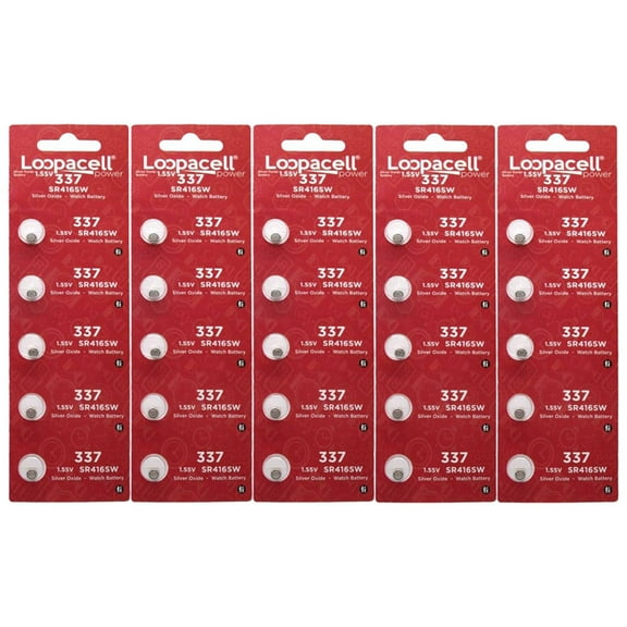 LOOPACELL 337(SR416SW) Button Cell watch battery, 25 Batteries