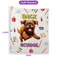 thumbnail image 5 of Back to School Cute Brussels Griffon Quilt Blanket Griff Dog Lover Cozy Comforter Throw Blanket - 13010, 5 of 5