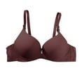 thumbnail image 3 of ATENAR Womens Bras,Push Up Bra,Bras for Women,Stretch Fabric,Breathable,Solid,Polyester,Brown,L, 3 of 4