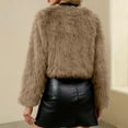 thumbnail image 5 of Ladies Cropped Faux Fur Coat - A Stylish Winter Essential Faux Fur Cardigan Short Jacket Women's Plush Jacket, 5 of 5