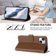 thumbnail image 4 of Funda Cartera GANGXUN para iPhone 13 Mini – Cierre Magnético, Protección RFID, Correa Desmontable, Compatible con Carga Inalámbrica, 4 of 6