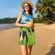 thumbnail image 3 of Easygdp Grazing Cows Mountain View para Vestido Transpirable de Mujer, Vestido Suelto de Manga Corta con Pliegues y Bolsillos para el Verano, 3 of 7