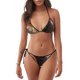 thumbnail image 1 of Balery Black Cat in Wildflowers Pijama Estampado Bikini de Dos Piezas para Mujer - Conjunto de Bikini Ajustable Sexy y Cómodo para Playa, 1 of 6